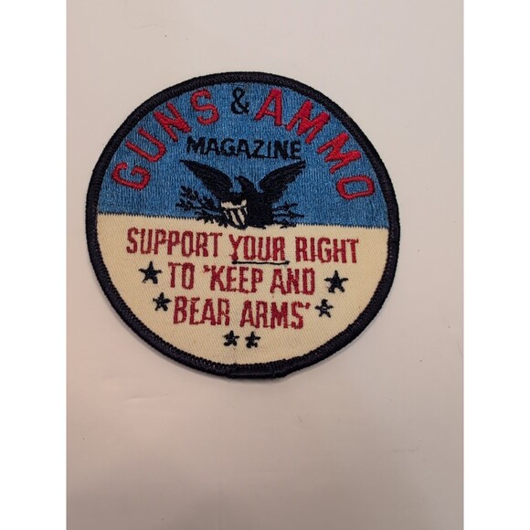 Vintage Guns & Ammo Magazine Patch – “Support Your Right to Keep and Bear Arms” - Picture 1 of 12
